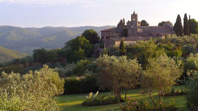  Villa le Barone: la vue sur le hameau de San Léolino 