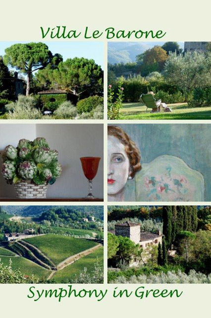Villa le Barone en Toscane : symphonie en vert par Ellen Schneiders 