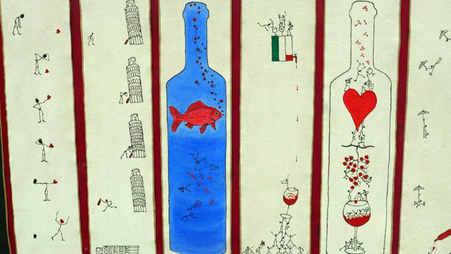 Panzano in Chianti: decor by Luca Carfagna for the Wine Festival Vino al Vino 