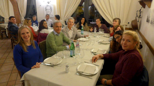Villa le Barone : dîner ensemble à l'occasion de la fin de la saison 