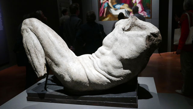 Michel-Ange Dieu de la rivière - exposition "Il Cinquecento in Florence" au Palais Strozzi à Florence Italie